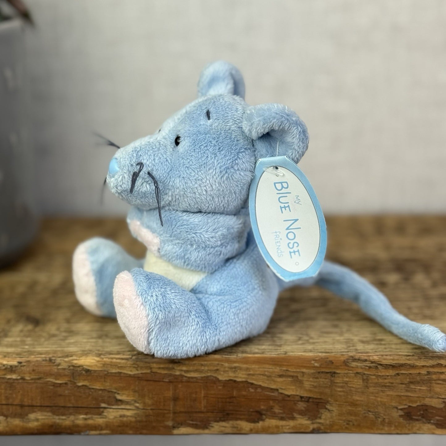 Blue Nose Friends Cheddar #65 - Mini Mouse Soft Toy Beanie Collectible Tags 5"