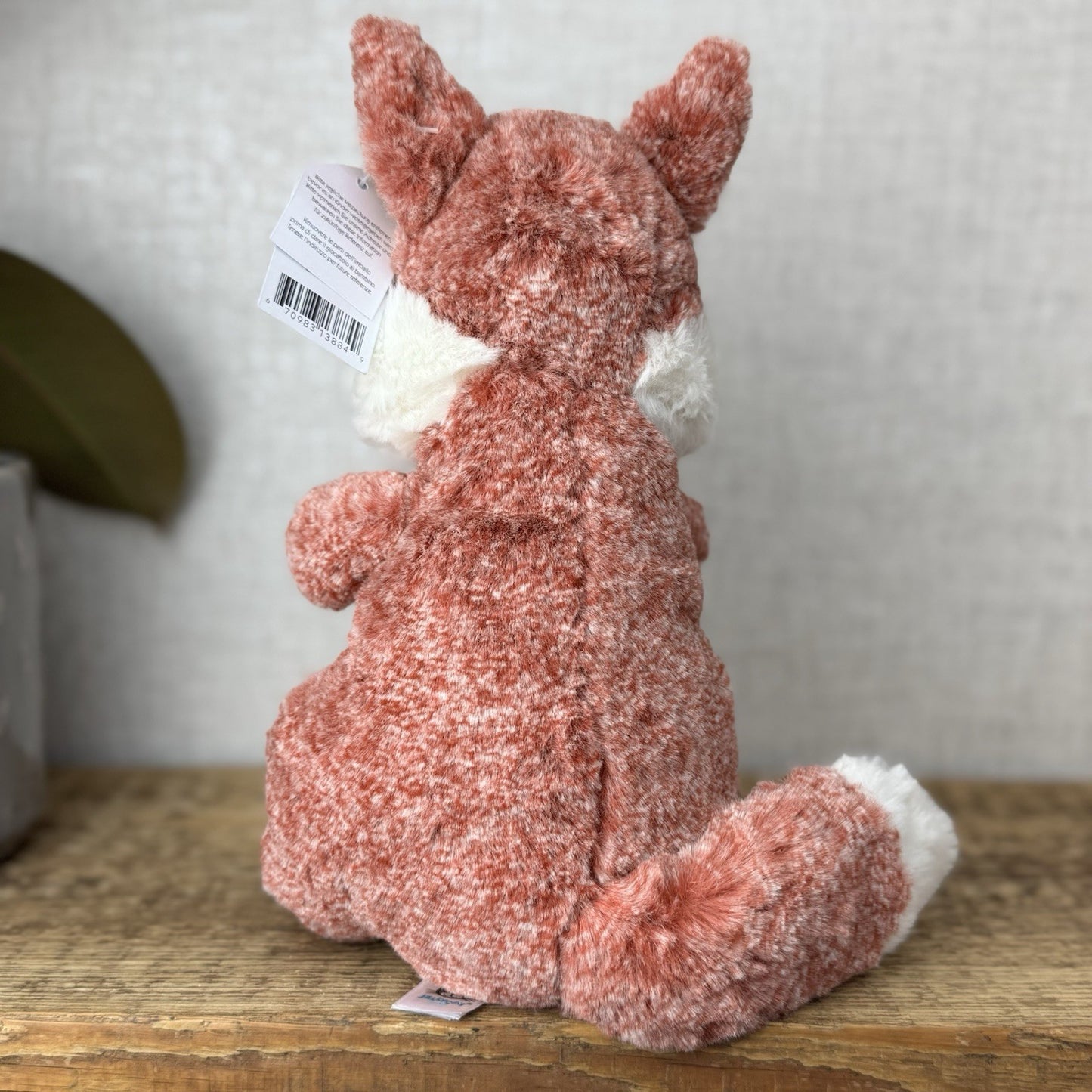 Jellycat Ambrosie Fox - Sitting Red Mottled Fox Beanie Plush Toy Woodland 9"