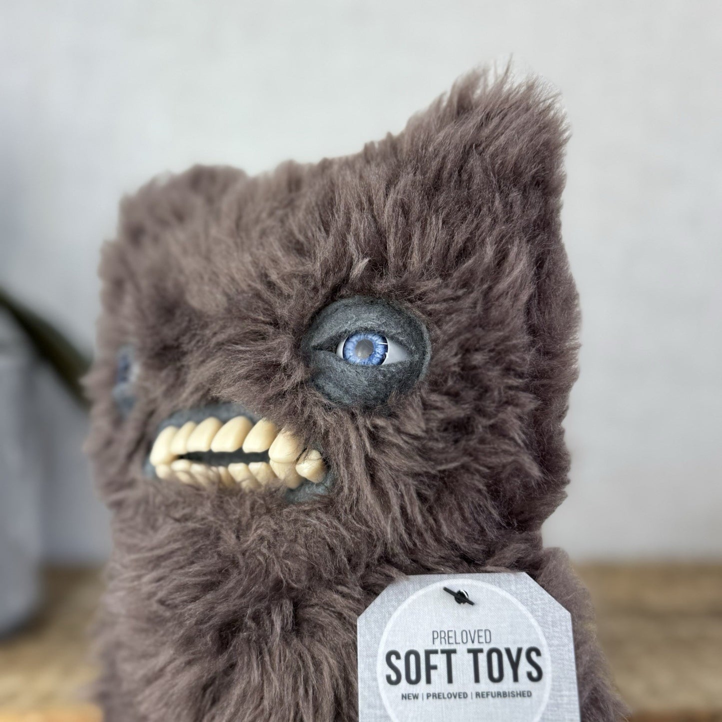Fuggler Brown Munch Munch Rare - Brown Super Fluffy Fuggler With Red Eyes Cute