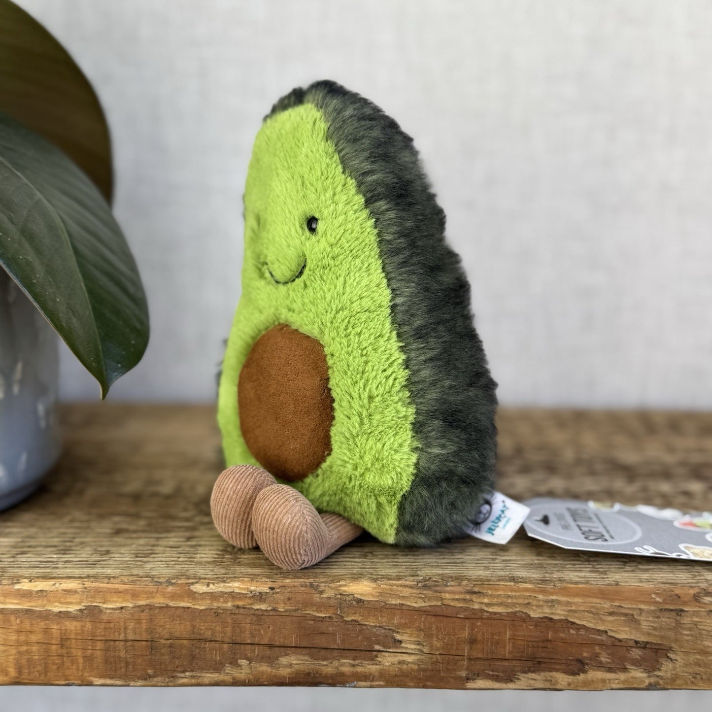 Jellycat Amuseable Avocado Small - Soft Toy Food Play Green Fluffy Avocado 7”