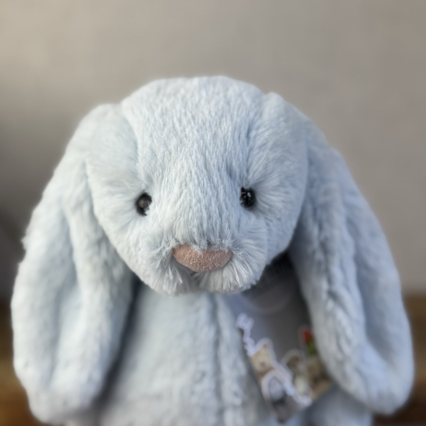 Jellycat Medium Bashful Blue Bunny - Baby Blue Bunny Rabbit Beanie Medium 12"