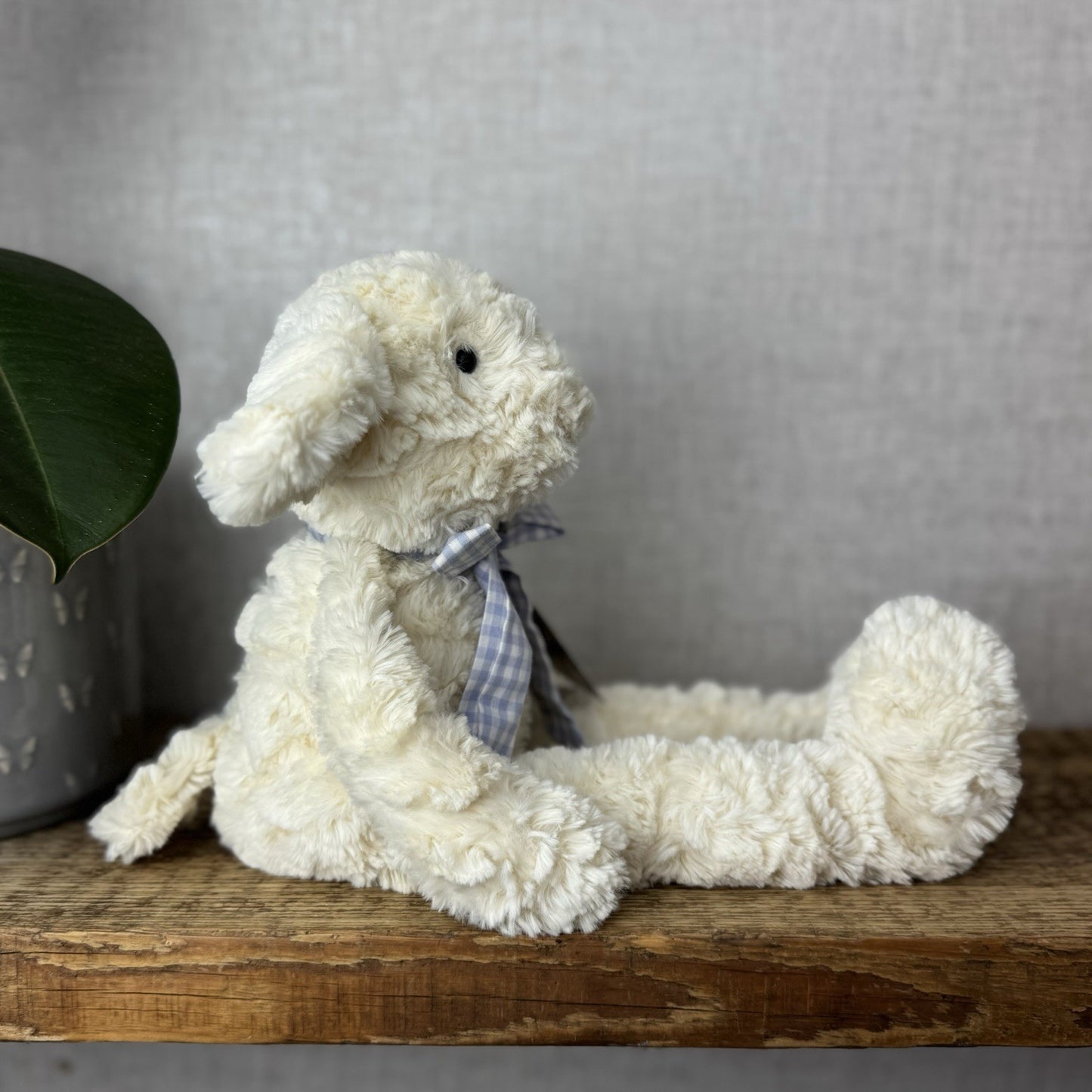 John Lewis Shushky Lamb (Jellycat Collaboration) Cream Curly Lamb Long Legs 15”