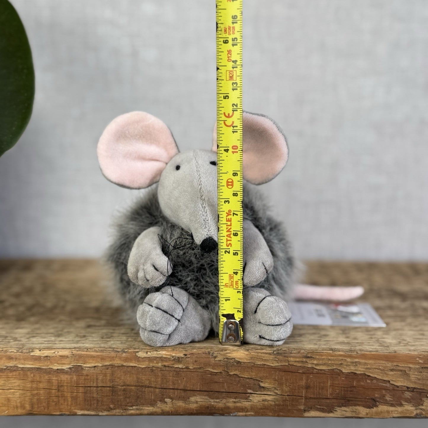 Jellycat Puffball Mouse - Fluffy Grey Ball Mouse Soft Toy Vintage Retired 5"
