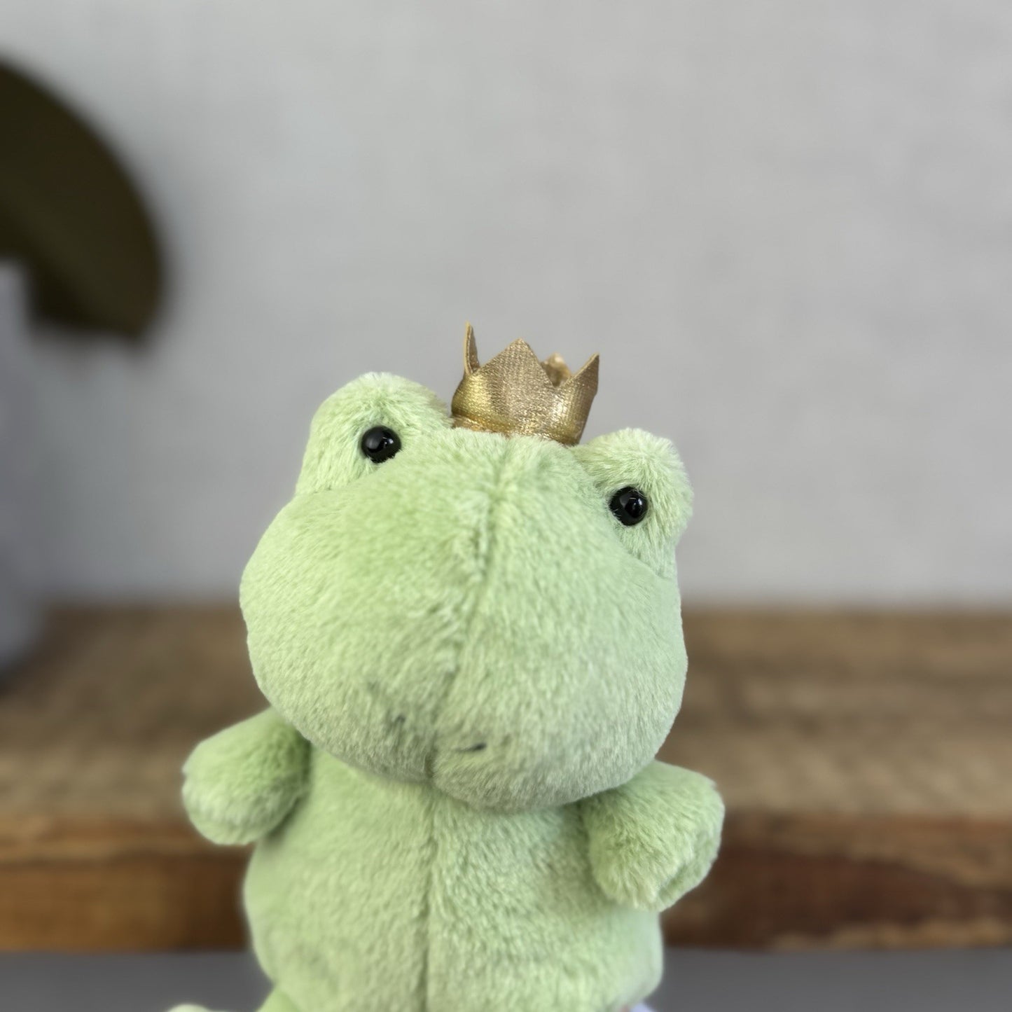 Jellycat Crowning Croaker Green Frog - Small Mini Frog - Pocket Pal - Frog Plush