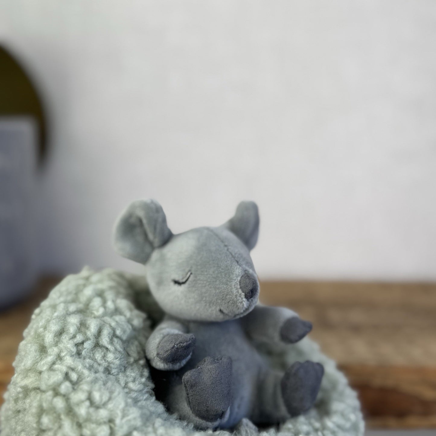 Jellycat Hibernating Mouse - Tiny Mouse In A Beanbag Nest Wildlife Plush Rare 5"