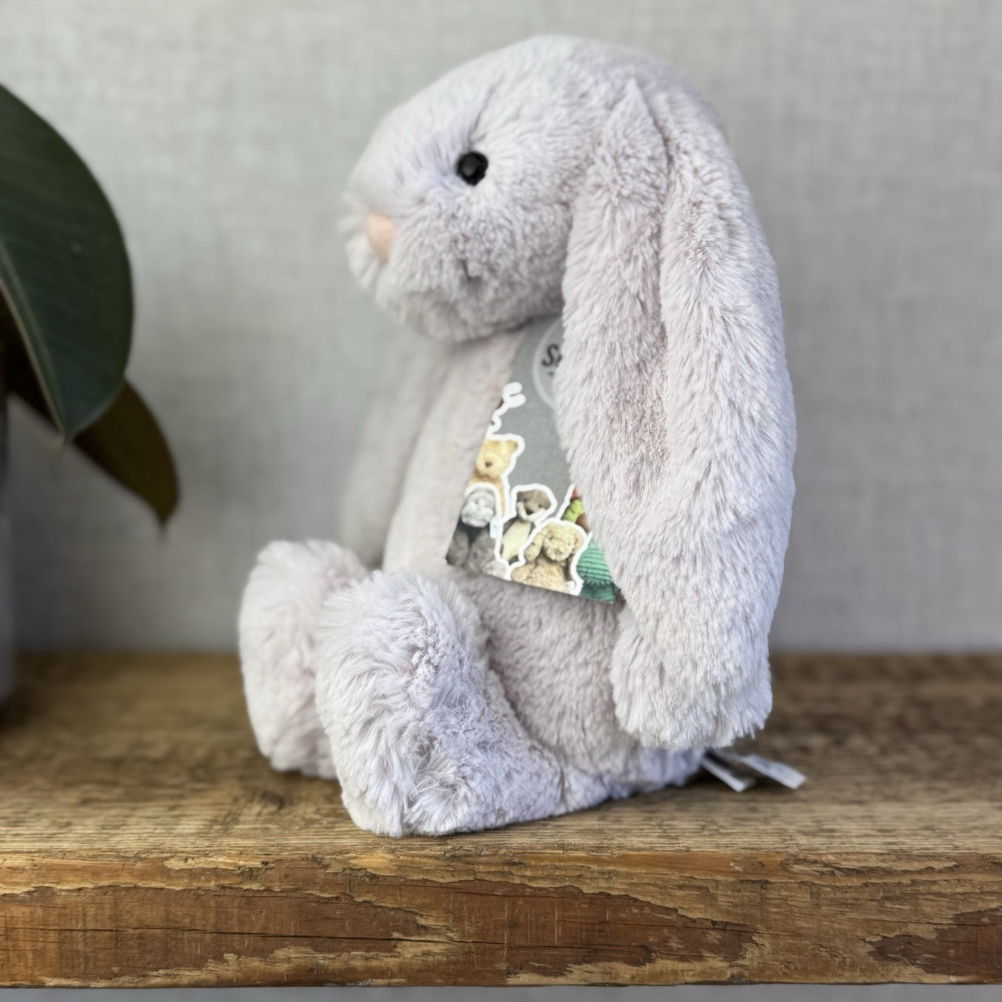 Jellycat Bashful Bunny Lilac - Light Purple Bunny White Tail Rabbit 12” Retired
