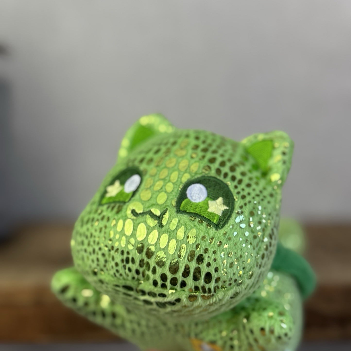 Aphmau MeeMeows - Turtle Plush Green Sparkly Sea Cat Collectible 5"