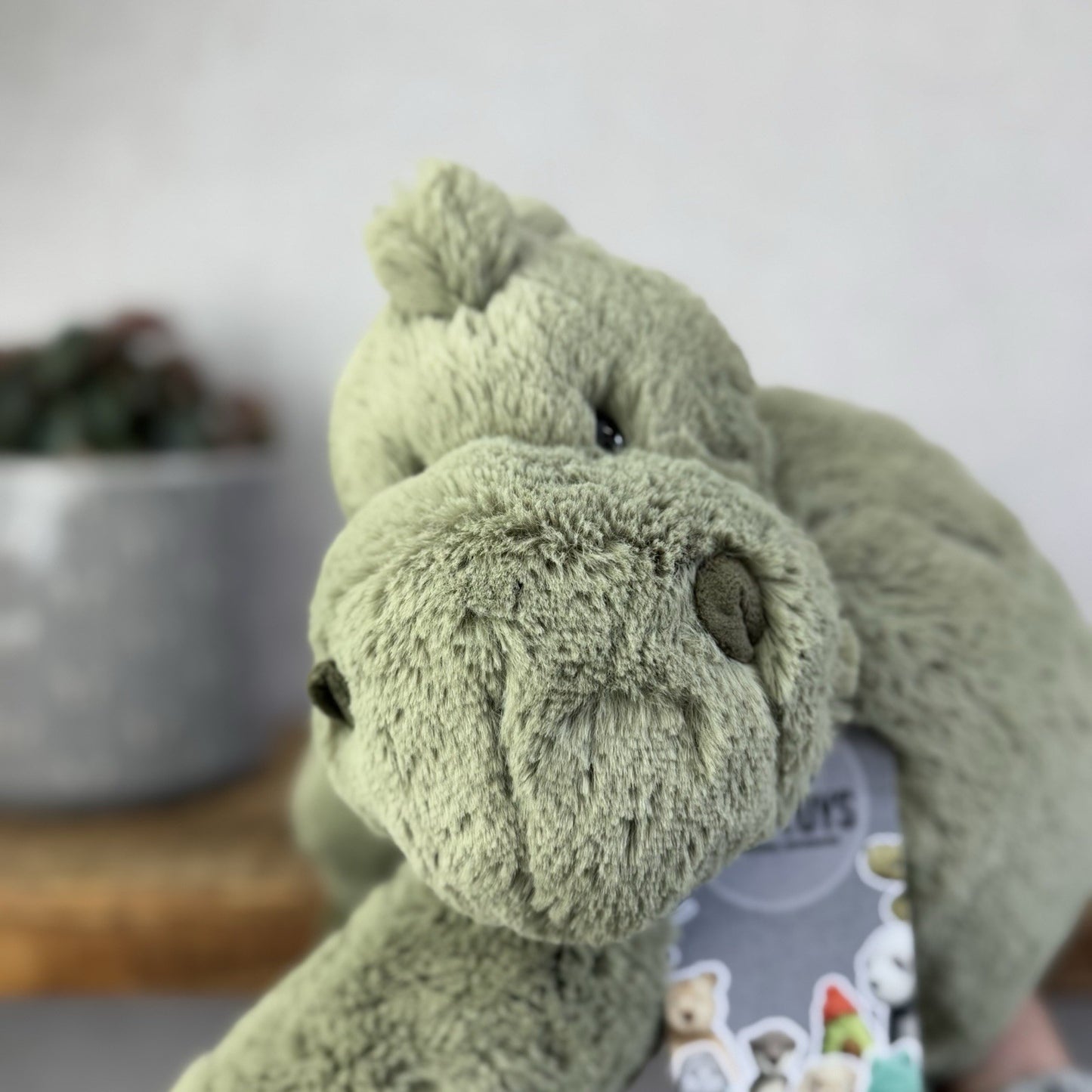 Jellycat Huggady Dino Bag - Green Dinosaur Rucksack Soft Toy Bag Retired NWOT