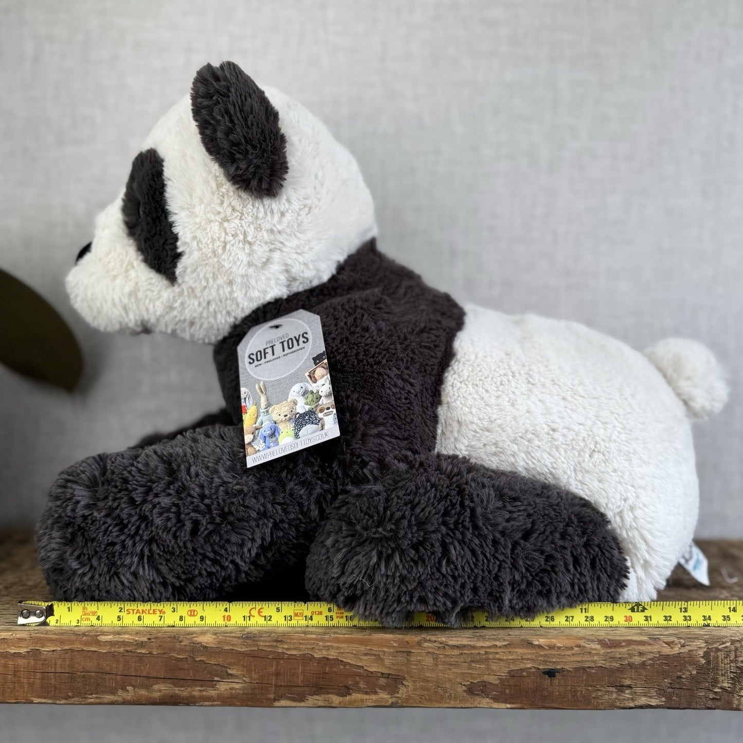 Jellycat Large Huggady Panda - Big Floppy Panda Beanie Rare/Retired 26"