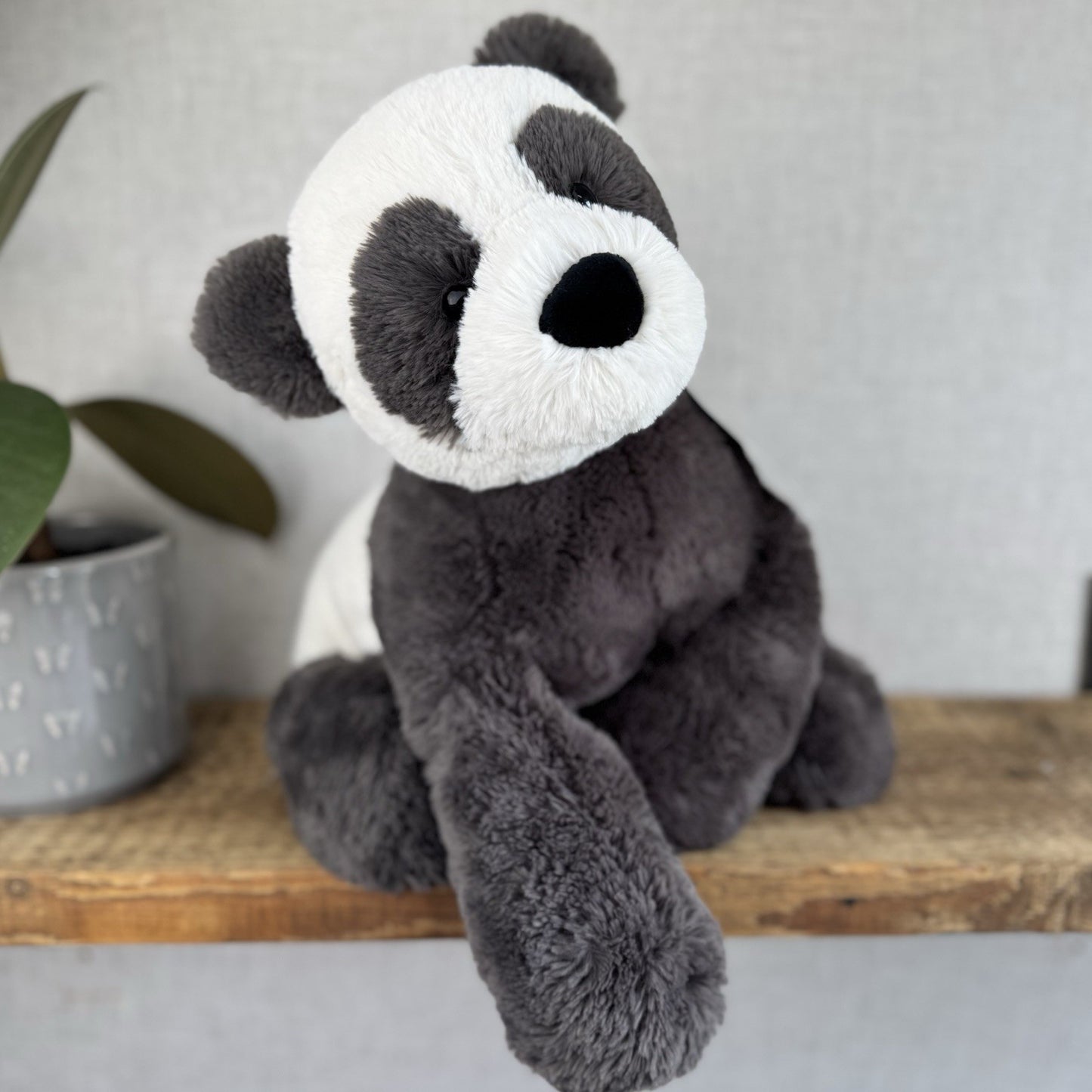 Jellycat Large Huggady Panda - Big Floppy Panda Beanie Rare/Retired 26"