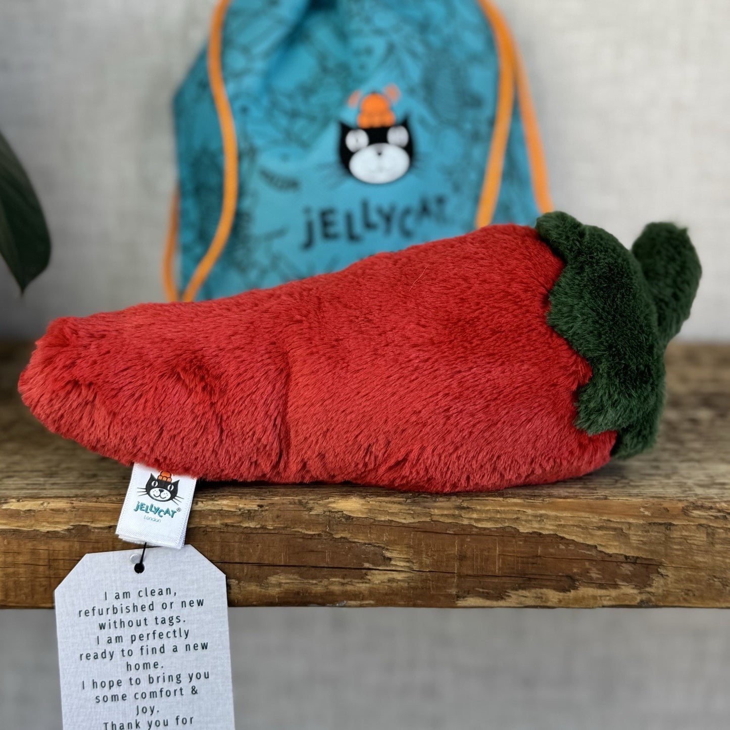 Jellycat Small Amuseable Chilli - First Release Soft Toy Chilli Food Plush 8”