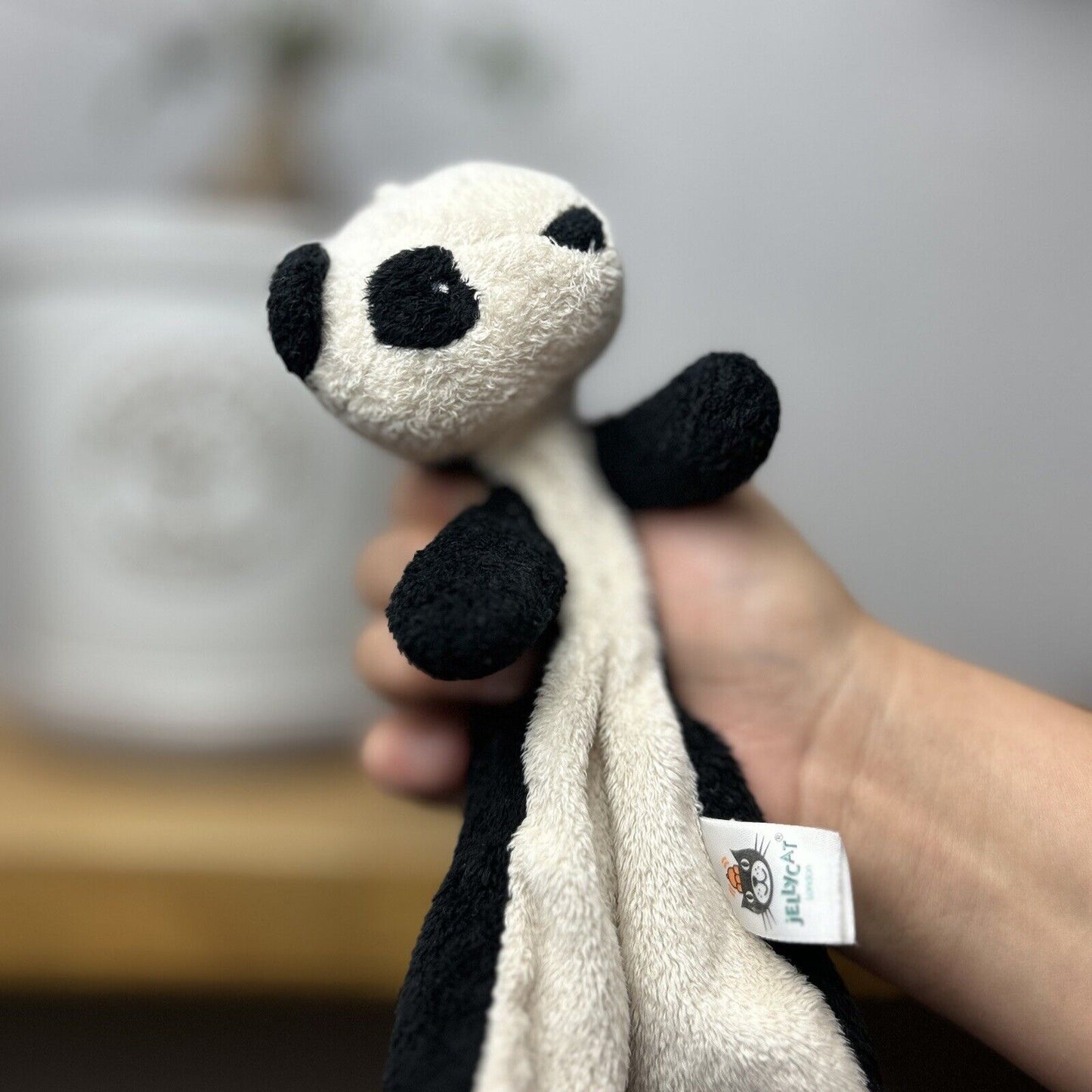 Jellycat Pippet Panda Bear Comforter Soother - Soft Toy Blankie - Panda Soother