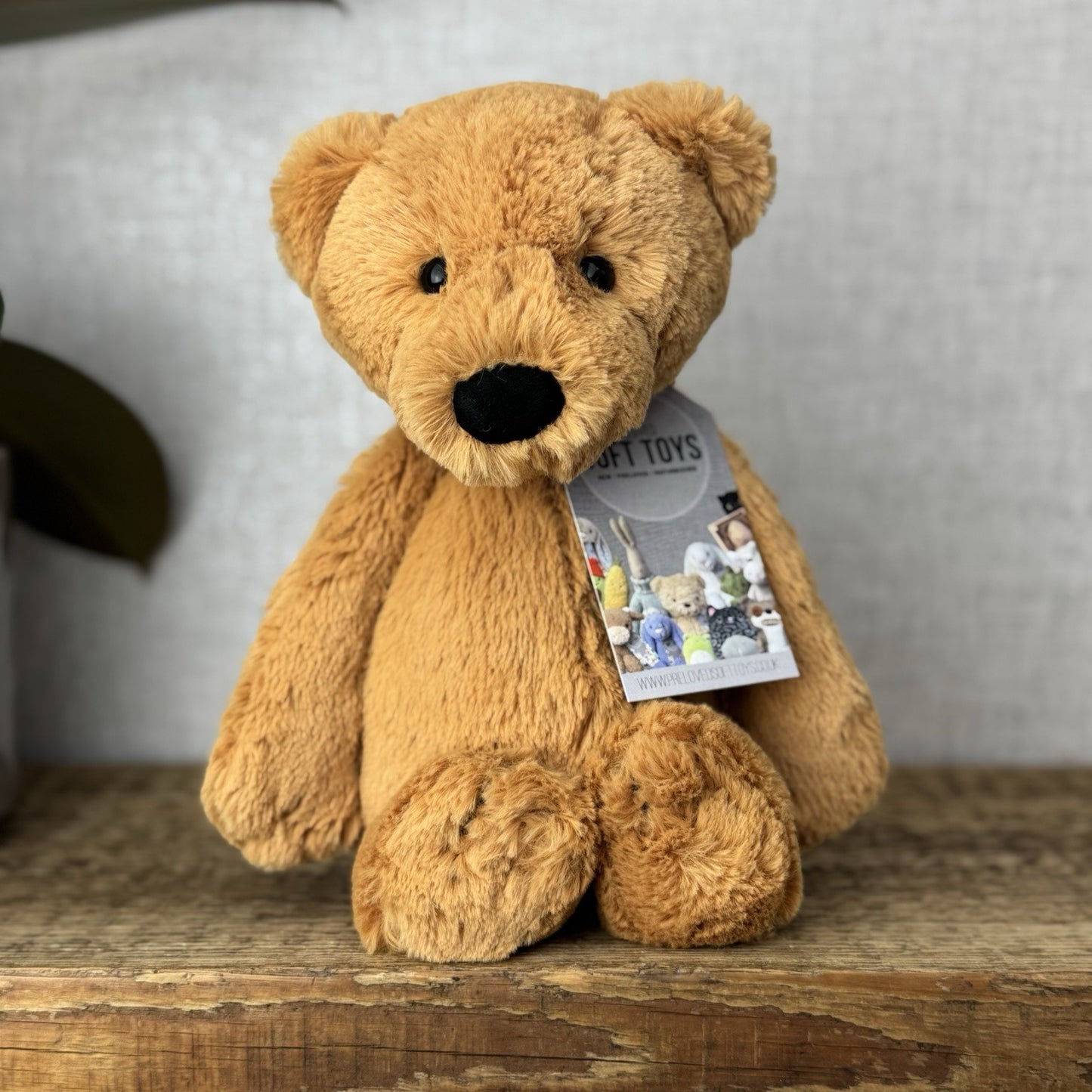 Jellycat Bashful Bear - Medium Brown Bashful Bear/ Orange Brown Retired 12” (#2)