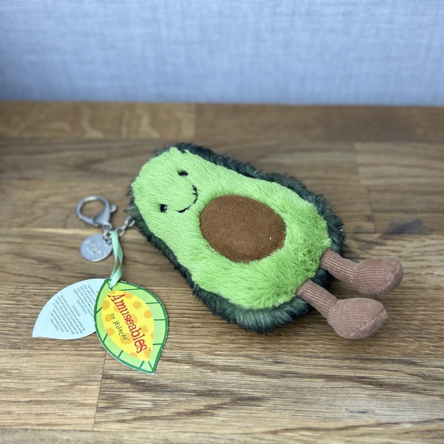 Jellycat Avacado Bag Charm - Jellycat Amusable Bag Charm - Jellycat Keyring