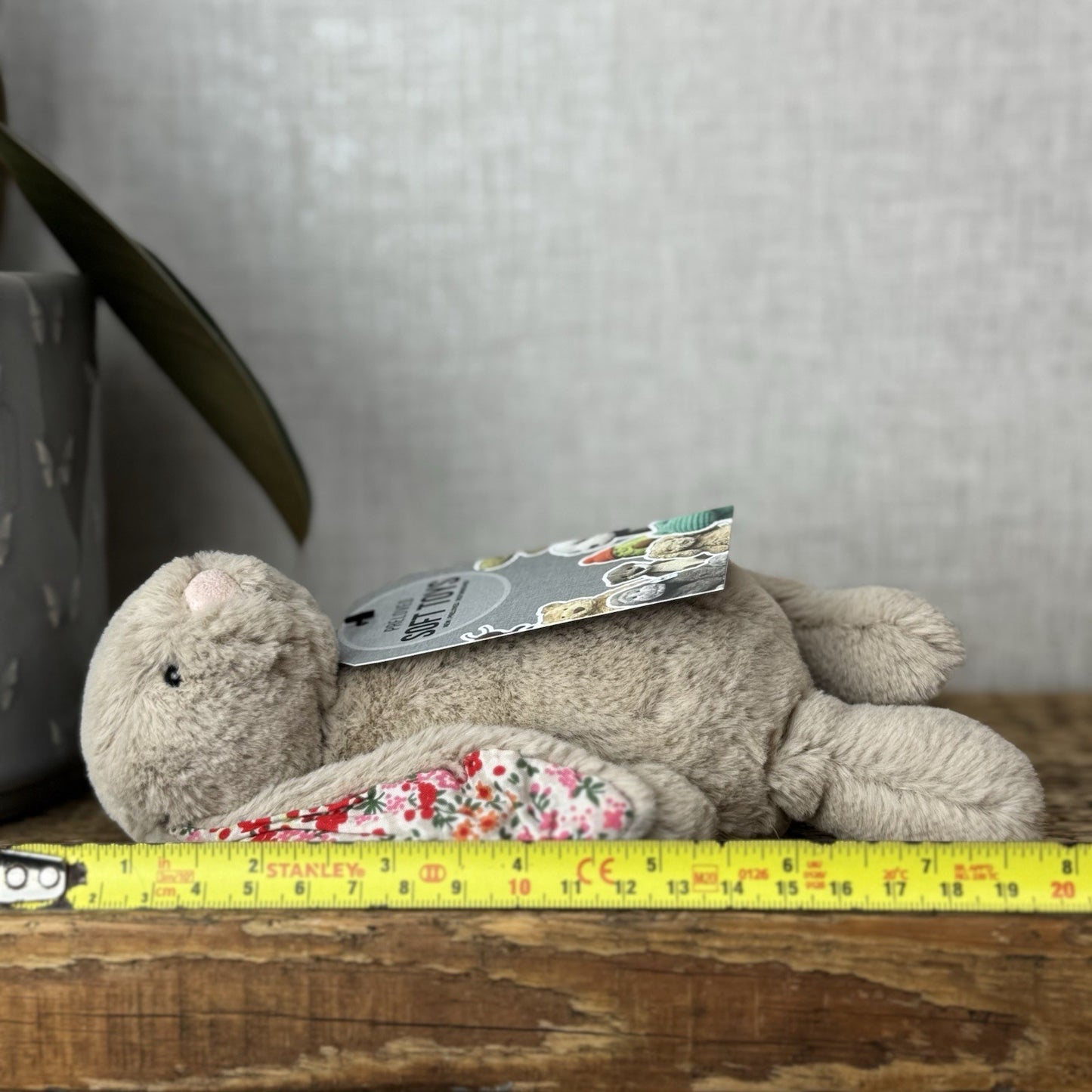 Jellycat Small Beige Blossom Posy Bunny Rabbit - Beige Bunny Floral Rabbit 5"