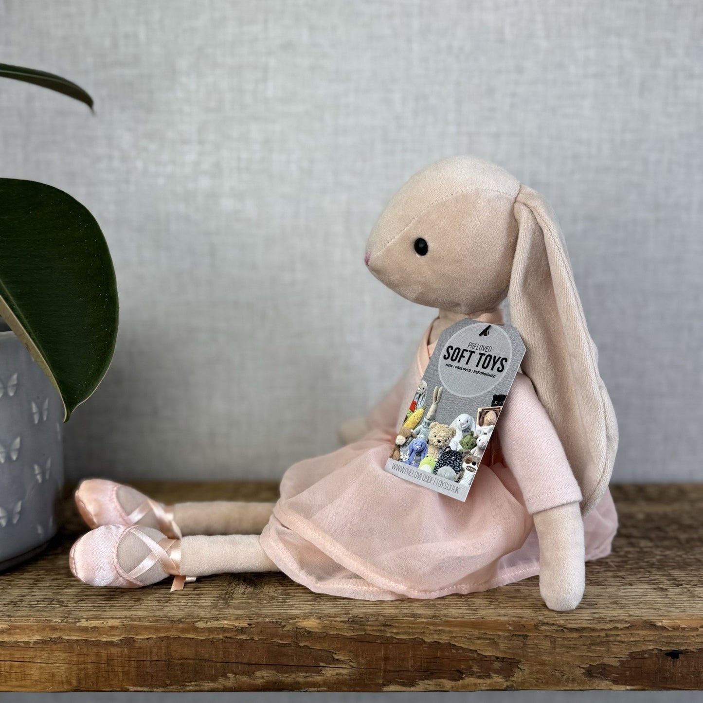 Jellycat Lila Ballerina Bunny - Velour Bunny Tutu Ballet Soft Toy Retired Medium