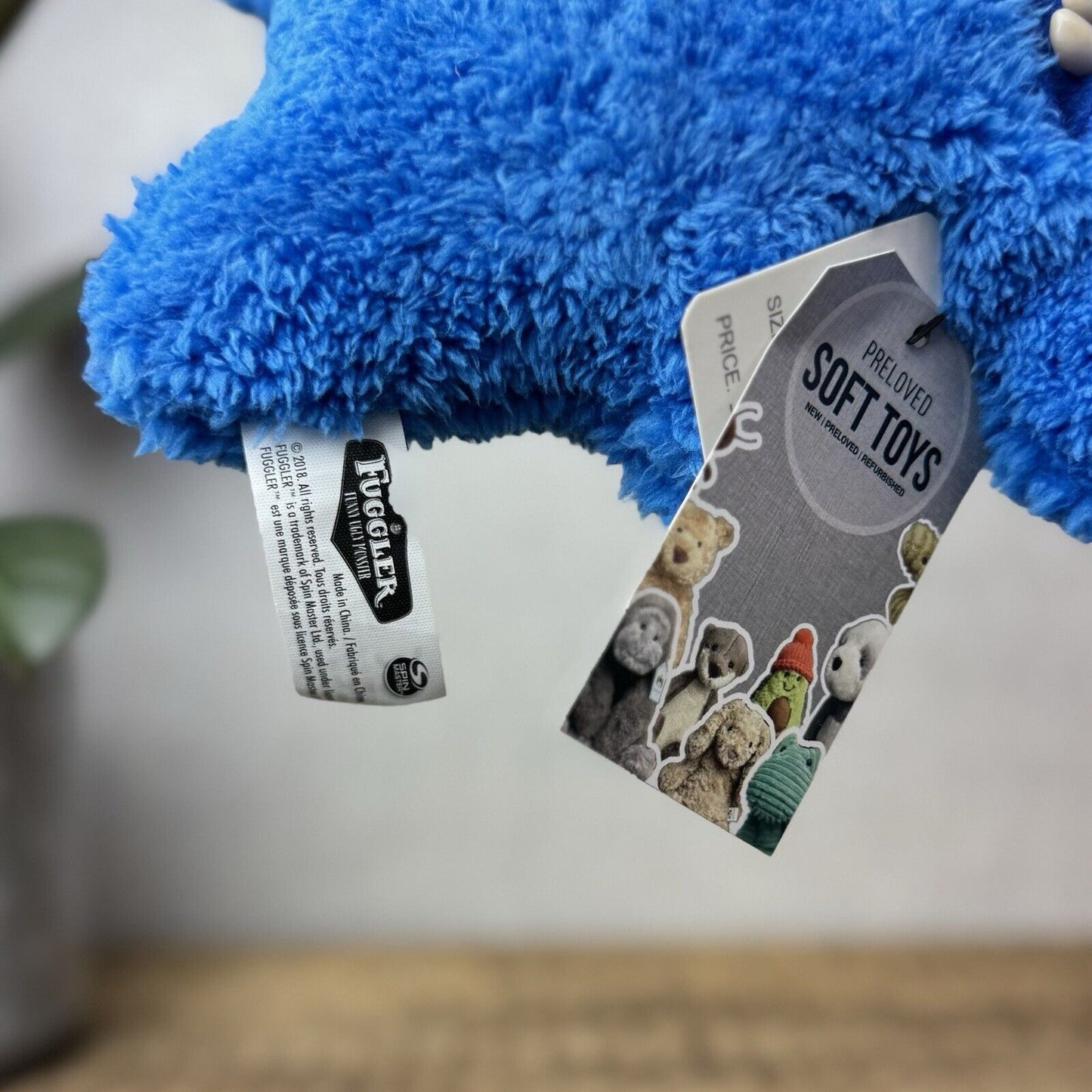 Fuggler Gaptooth McGoo Blue Soft Fluffy Fuggler Snuggler Tooth Funny Ugly (2)