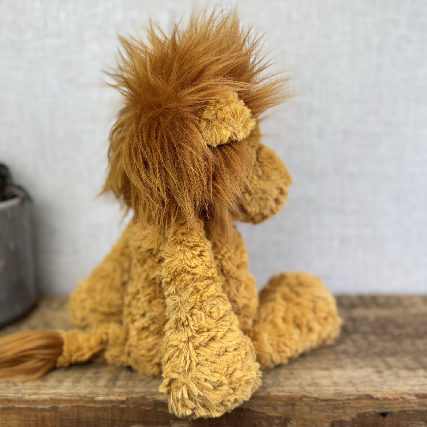 Jellycat Medium Mumble Lion - Rare Sguiggle Lion Soft Toy Beanie Plush 14"