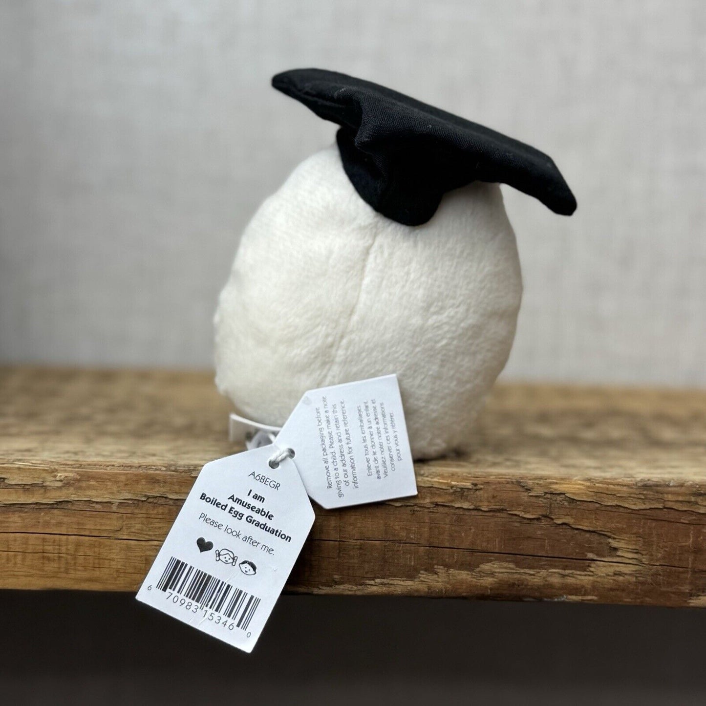 Jellycat Amuseable Boiled Egg Graduation - Graduation Gift Egg Soft Toy Beanie