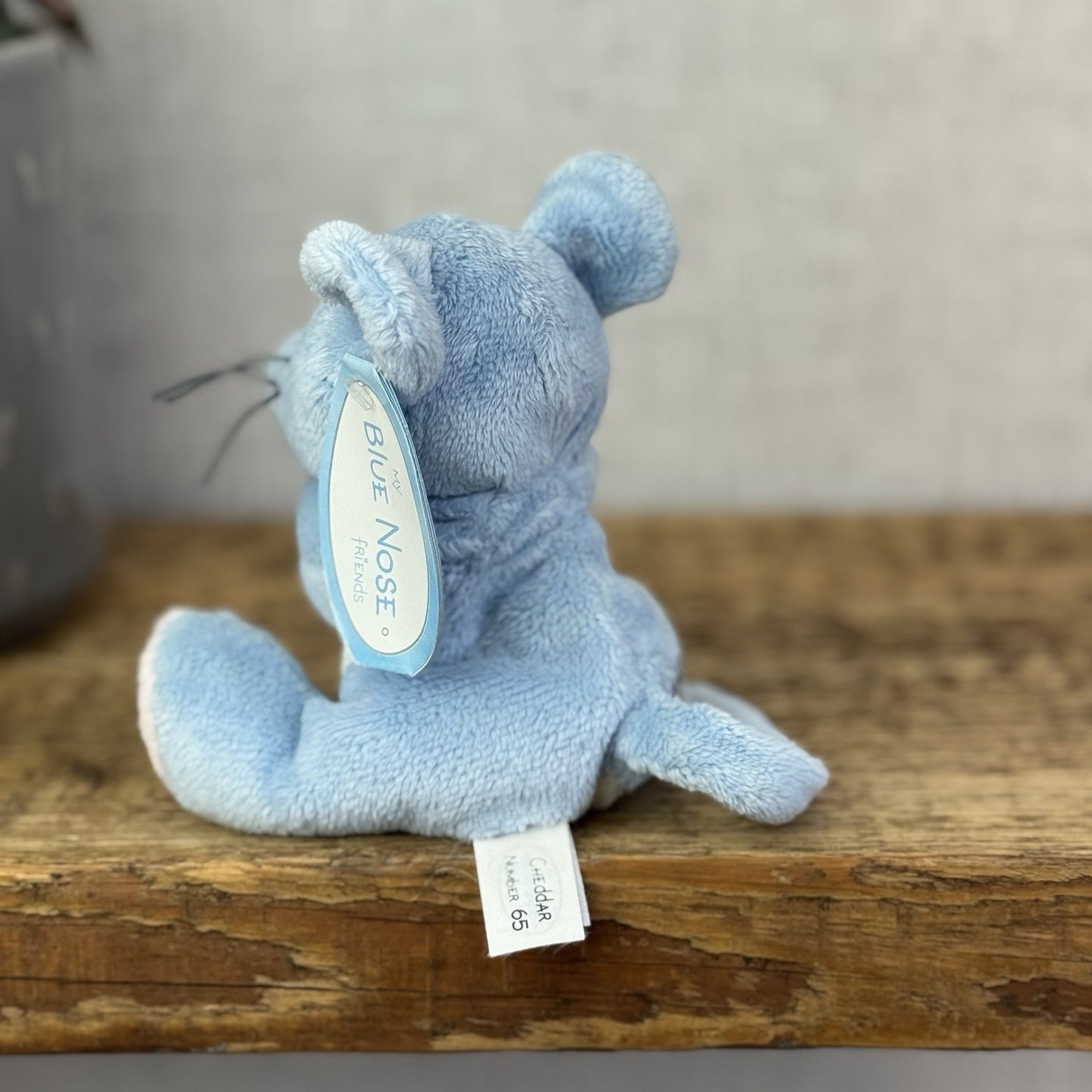 Blue Nose Friends Cheddar #65 - Mini Mouse Soft Toy Beanie Collectible Tags 5"