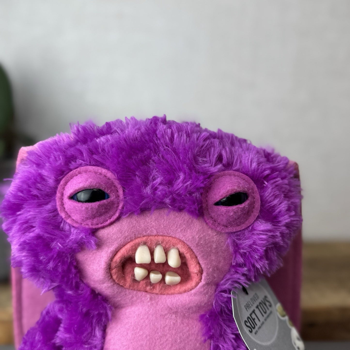 Fuggler Lord Long Ears - Love Fugg - RARE Fuggler Pink Long Eared Fluff Monster