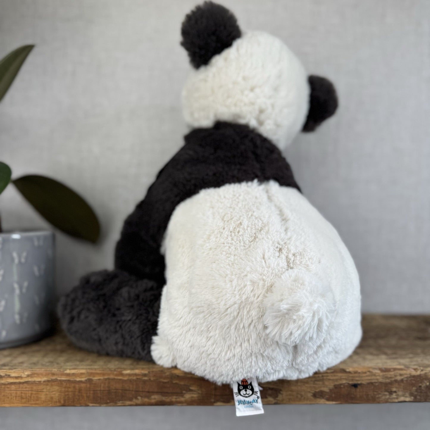 Jellycat Large Huggady Panda - Big Floppy Panda Beanie Rare/Retired 26"