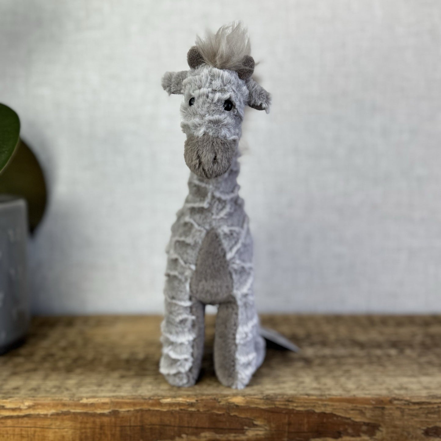 Jellycat Little Joey Giraffe - Small Grey Standing Giraffe Beanie Plush NWOT 8"