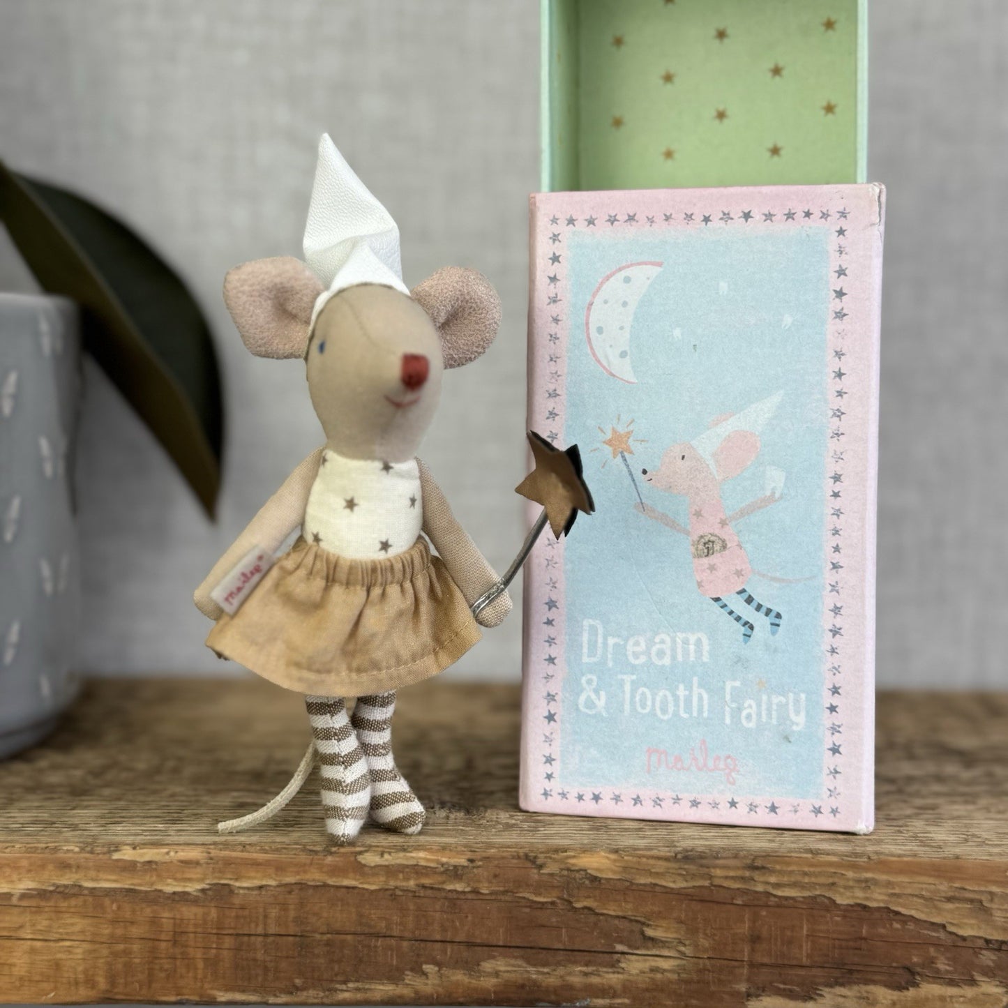 Maileg Toothfairy In Matchbox - Retired 2015 - Tooth Fairy Collectible Mouse