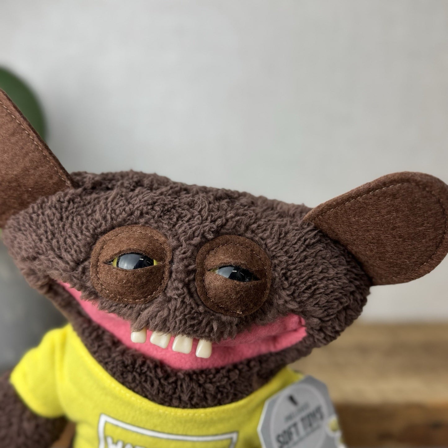 Fuggler Fugglow Grin Grin Brown Fuggler - Cute Funny Ugly Monster With Top
