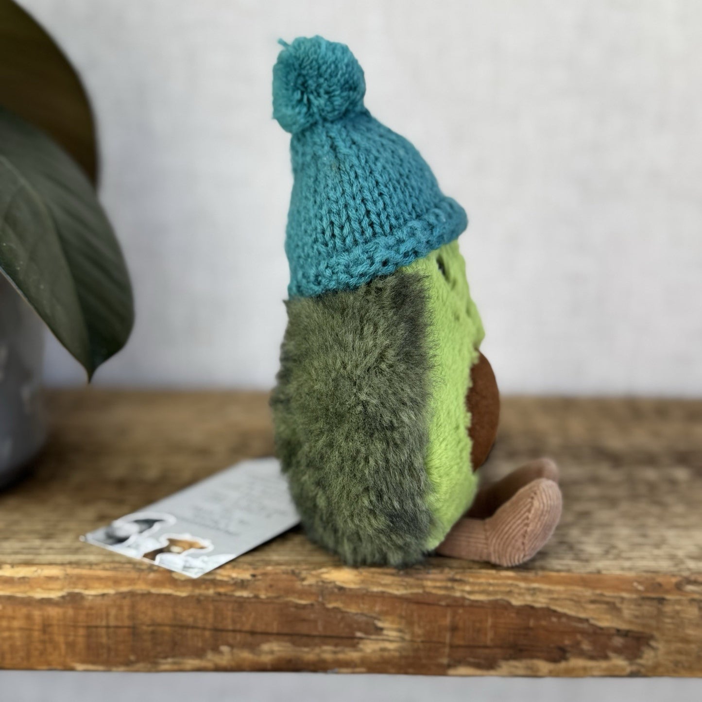 Jellycat Amuseable Cozi Avocado With Hat Plush Soft Toy - Teal Cozi Avacado