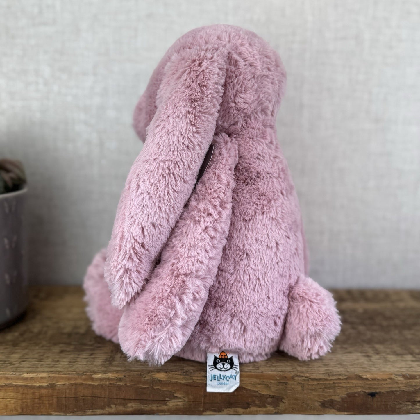 Jellycat Large Bashful Tulip Bunny Rabbit - Large Pink Rabbit Beanie Plush 16"
