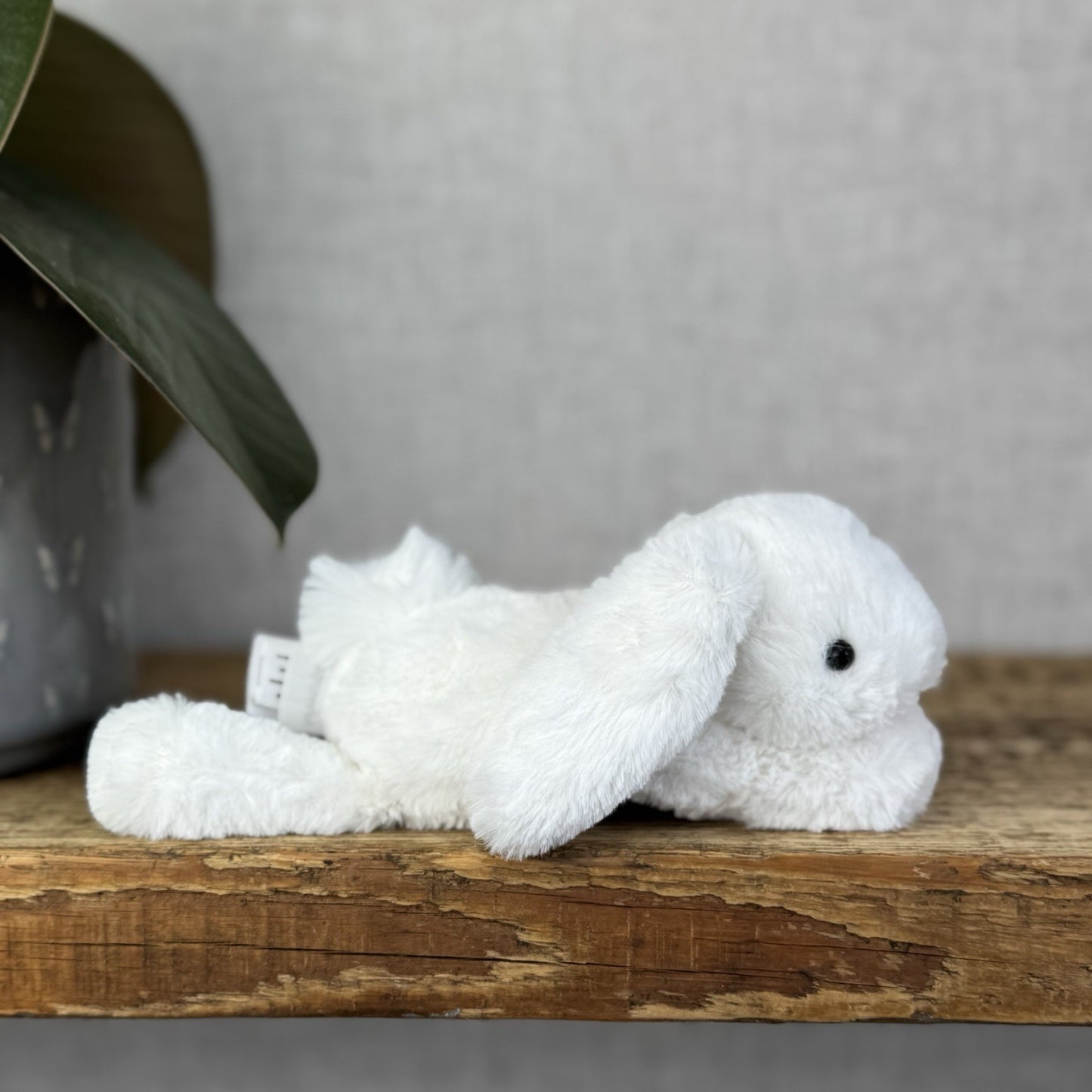 Jellycat Tiny White Smudge Bunny Rabbit - Tiny White Company Exclusive Smudge 8”
