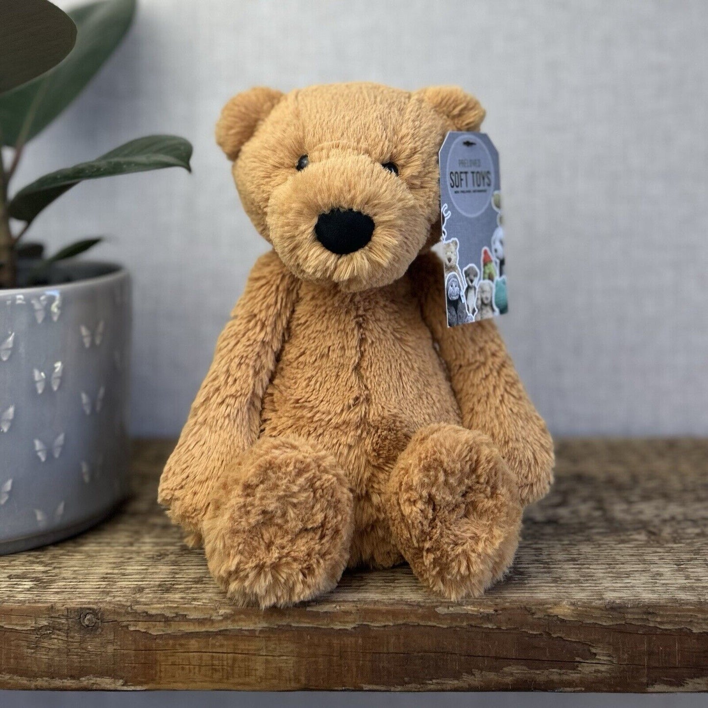 Jellycat Bashful Ginger/orange Bear - Medium Bashful Bear - Retired Bear 12”