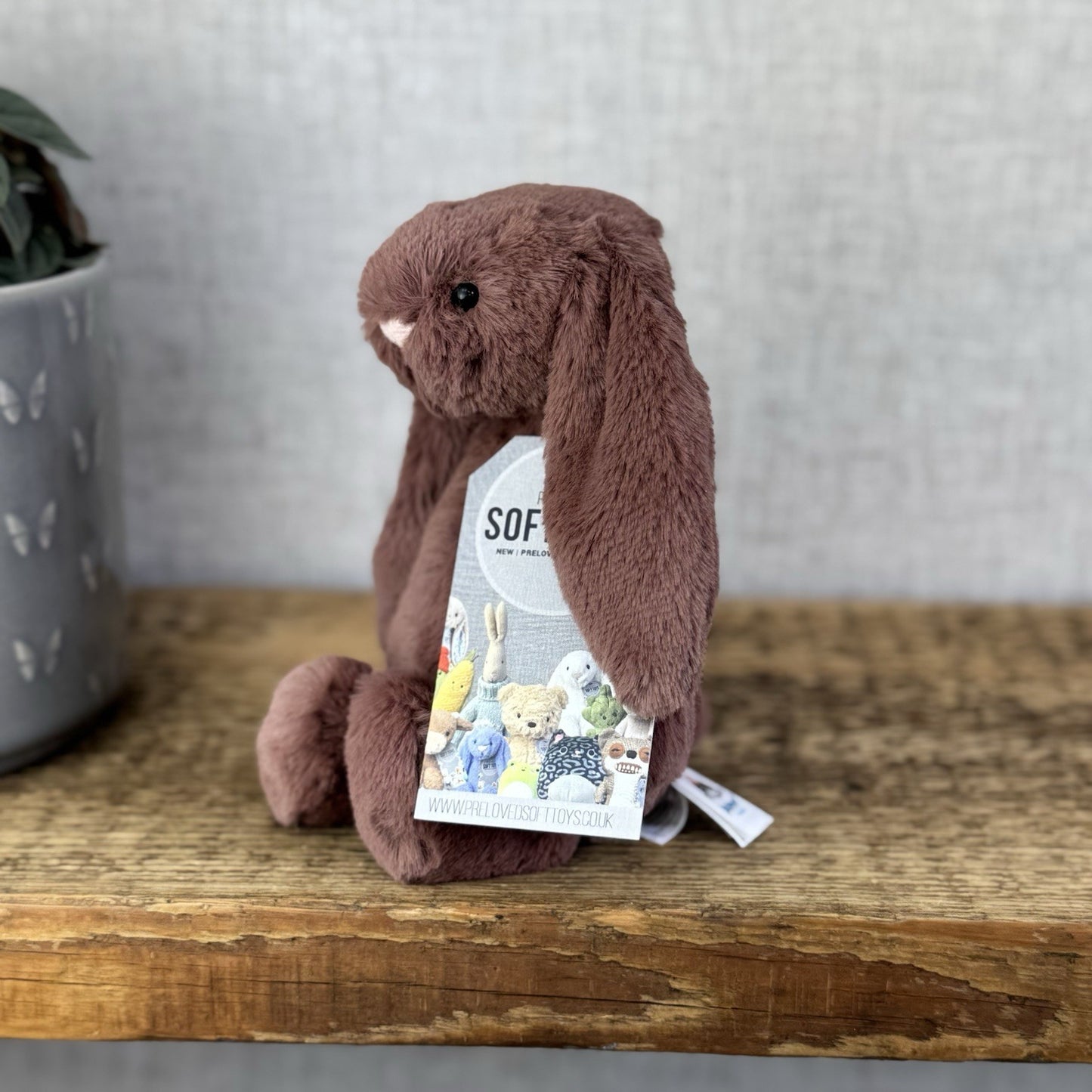 Jellycat Small Bashful Fudge Bunny New Without Tags Small Brown Rabbit Retired