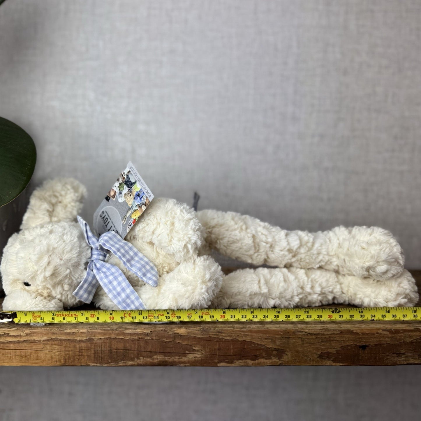 John Lewis Shushky Lamb (Jellycat Collaboration) Cream Curly Lamb Long Legs 15”