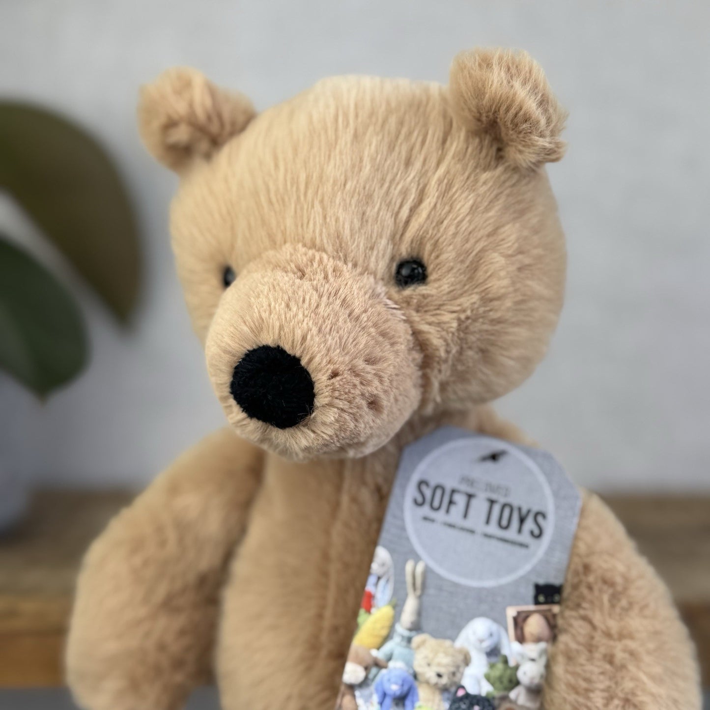 Jellycat Rufus Teddy Bear Plush Soft Toy - Small Fluffy Sitting Bear Beanie 10"