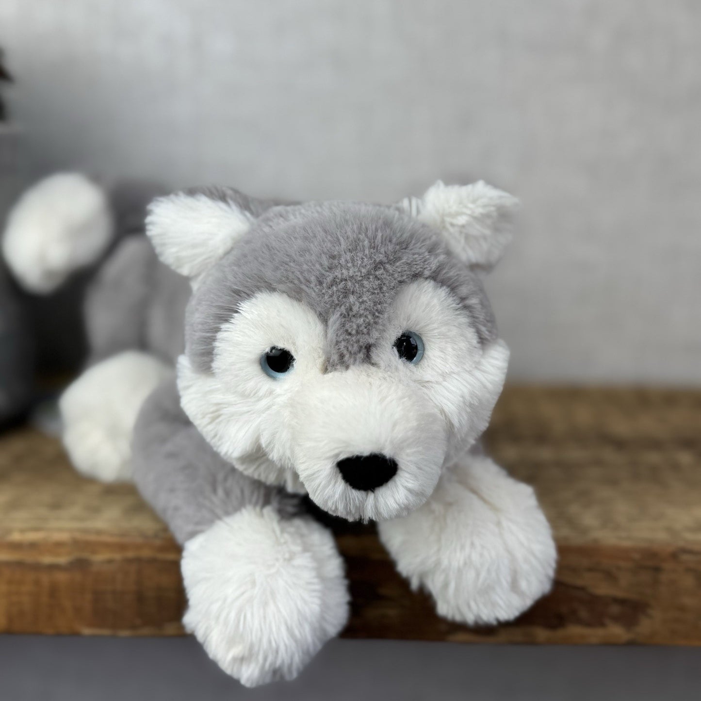 Jellycat Little Hudson Husky Soft Grey Husky Plush Dog Soft Toy Retired 11”