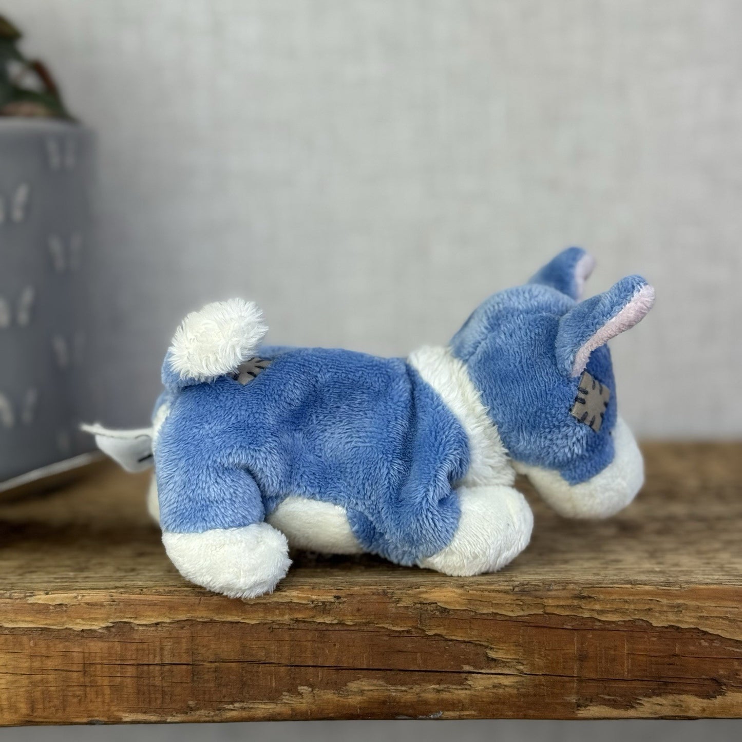 Blue Nose Friends #102 Jewel - Mini Corgi Blue Plush Beanbag Toy 5"