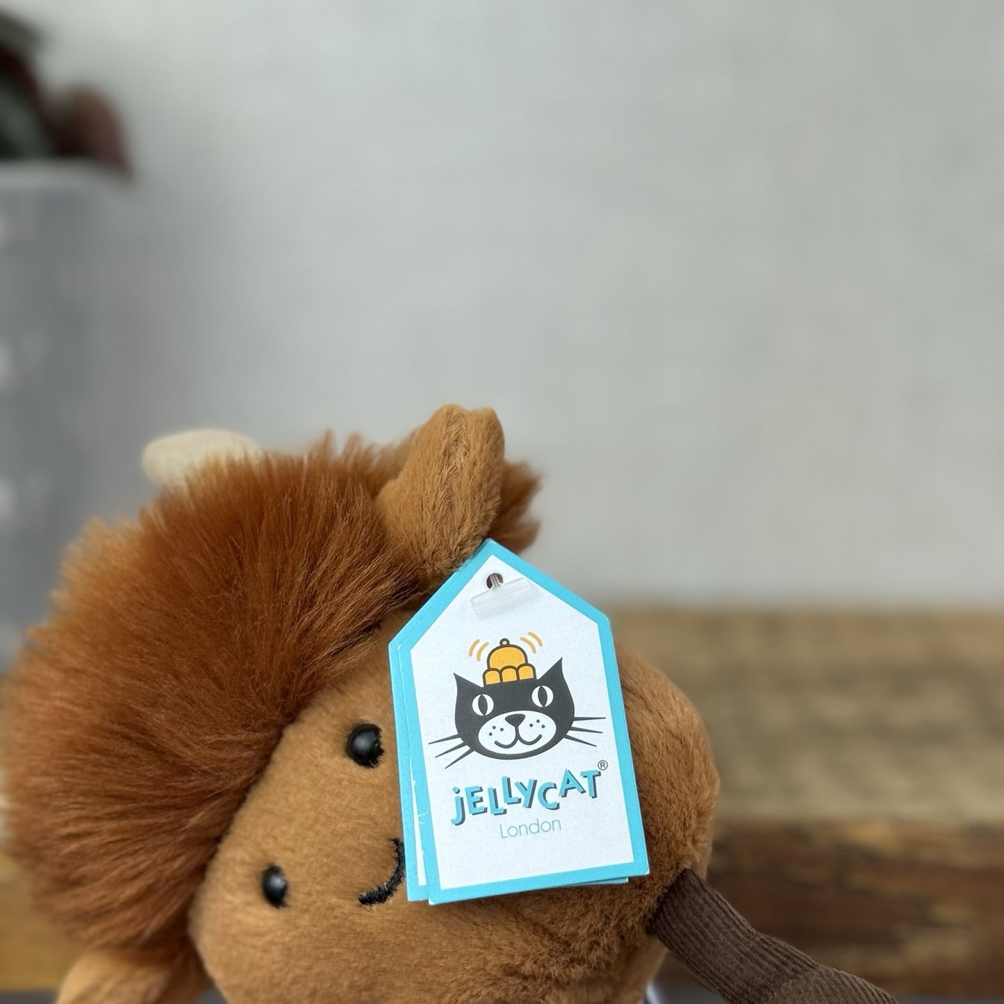 Jellycat Amuseabean Highland Cow - Small Brown Beanie Cow Soft Toy Retired 5”