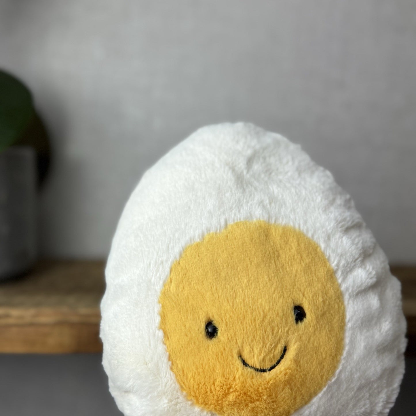 Jellycat Large Amuseable Egg - Large Smiling Egg Plush Beanie Retired 10"
