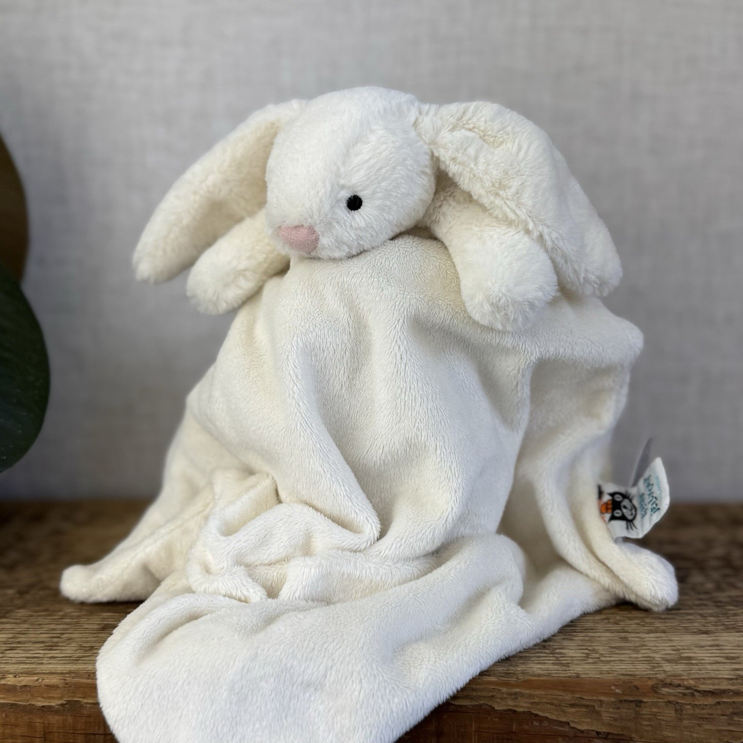 Jellycat The Little White Company Lovey - Cream Bunny Comforter Square Plush 12"