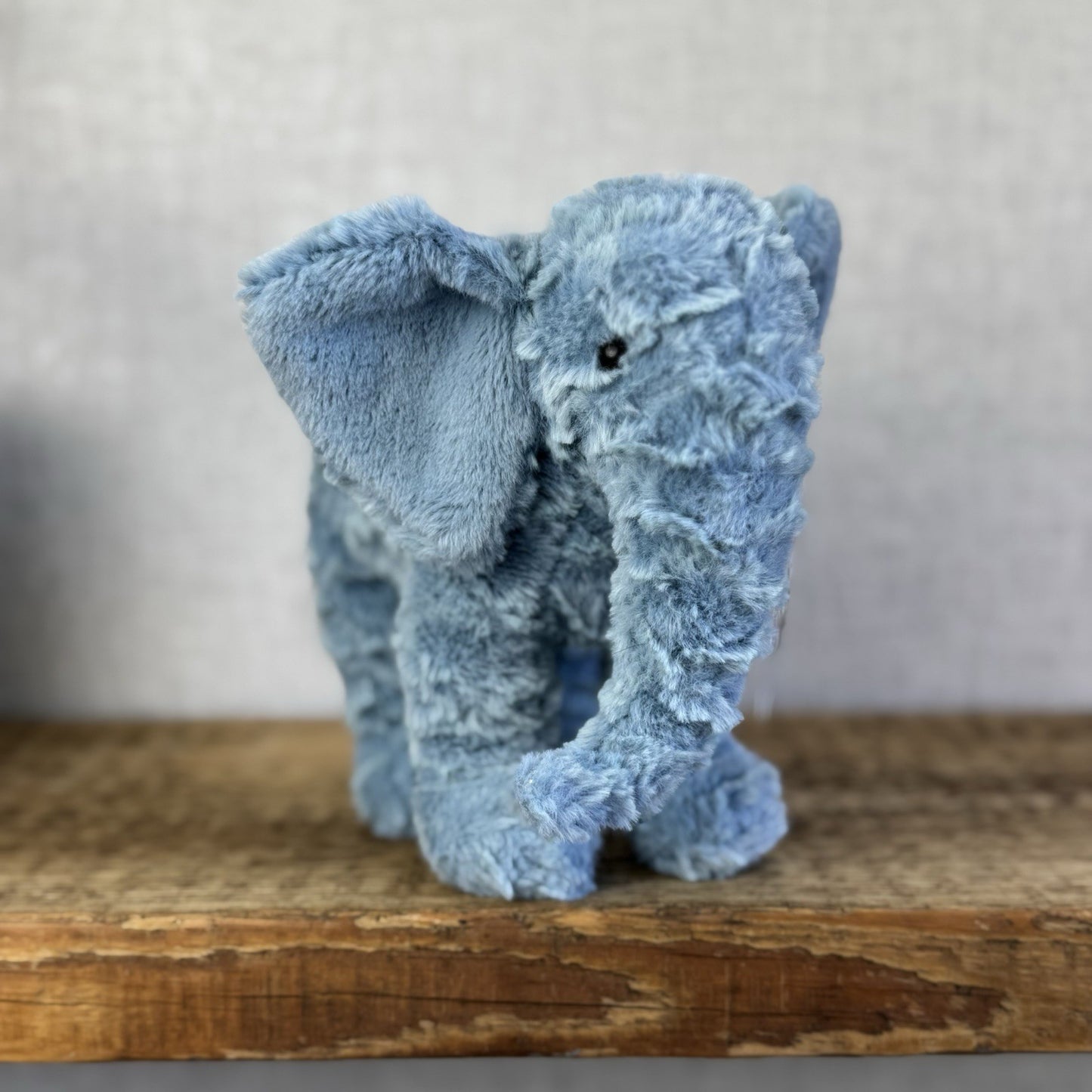 Jellycat Little Eddy Small Blue Standing Elephant Beanie Retired Collectible 8”