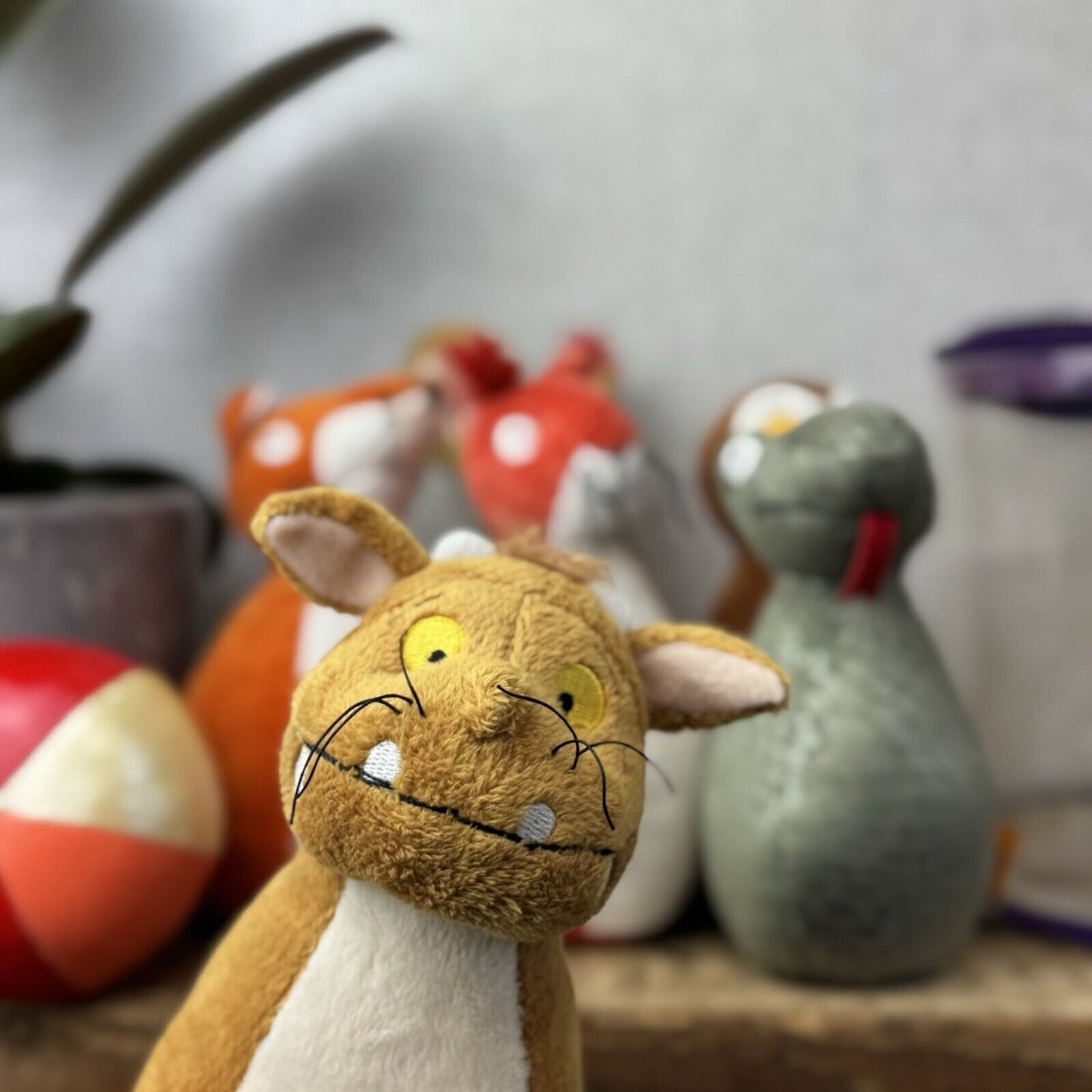 Gruffalo's Child Plush Skittle Set Bowling Soft Toy by Aurora The Gruffalo Gift