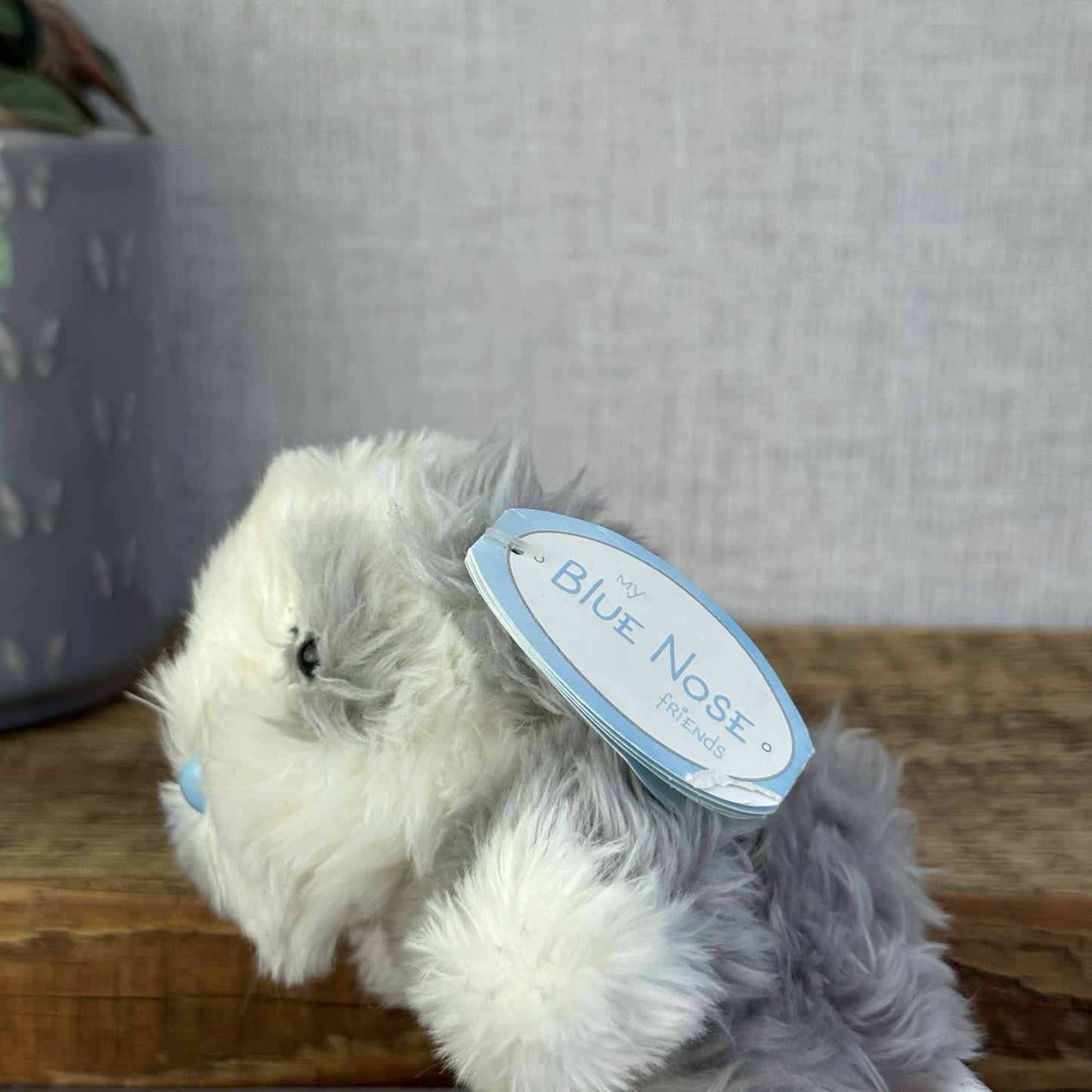 Blue Nose Friends Fluffy The Sheepdog - Mini Fluffy Dog Beanie Pal New 5”