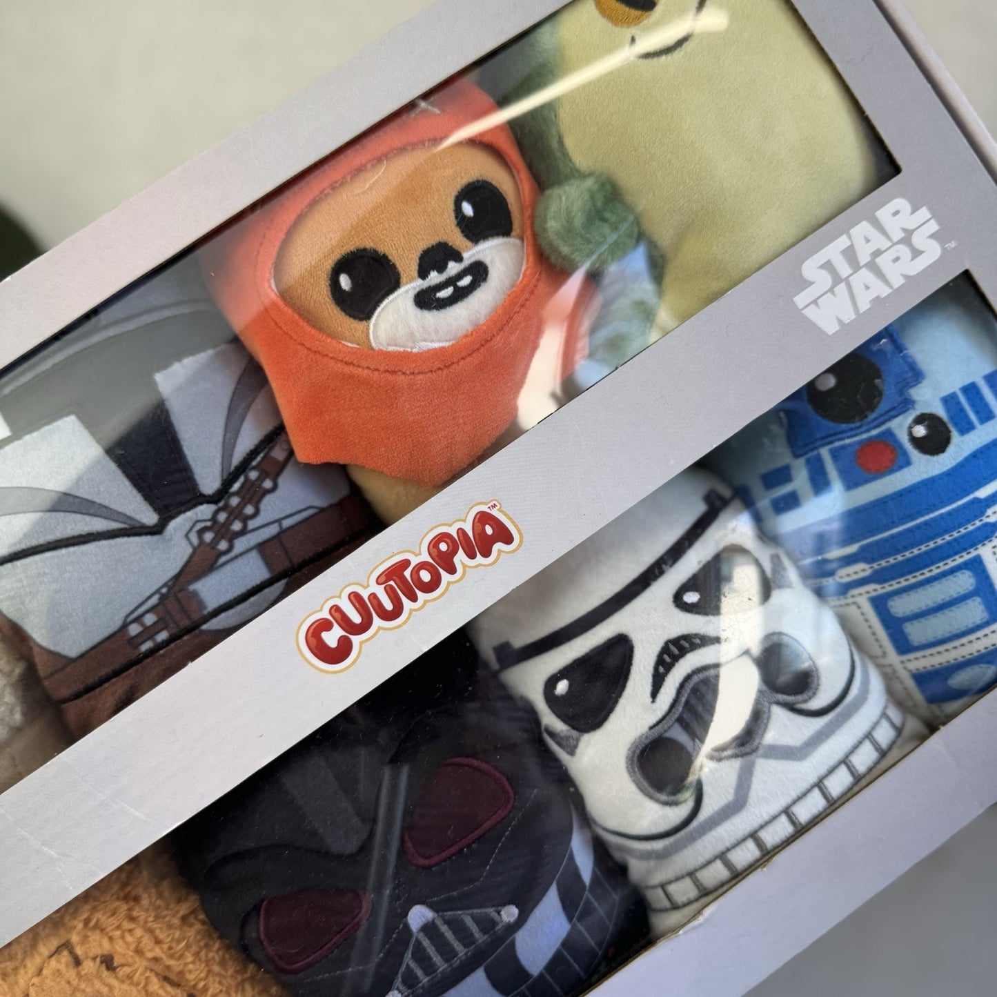 Disney 100 Star Wars Cutopia Set of 8 Soft Plush Squishmallaw Collectible Box
