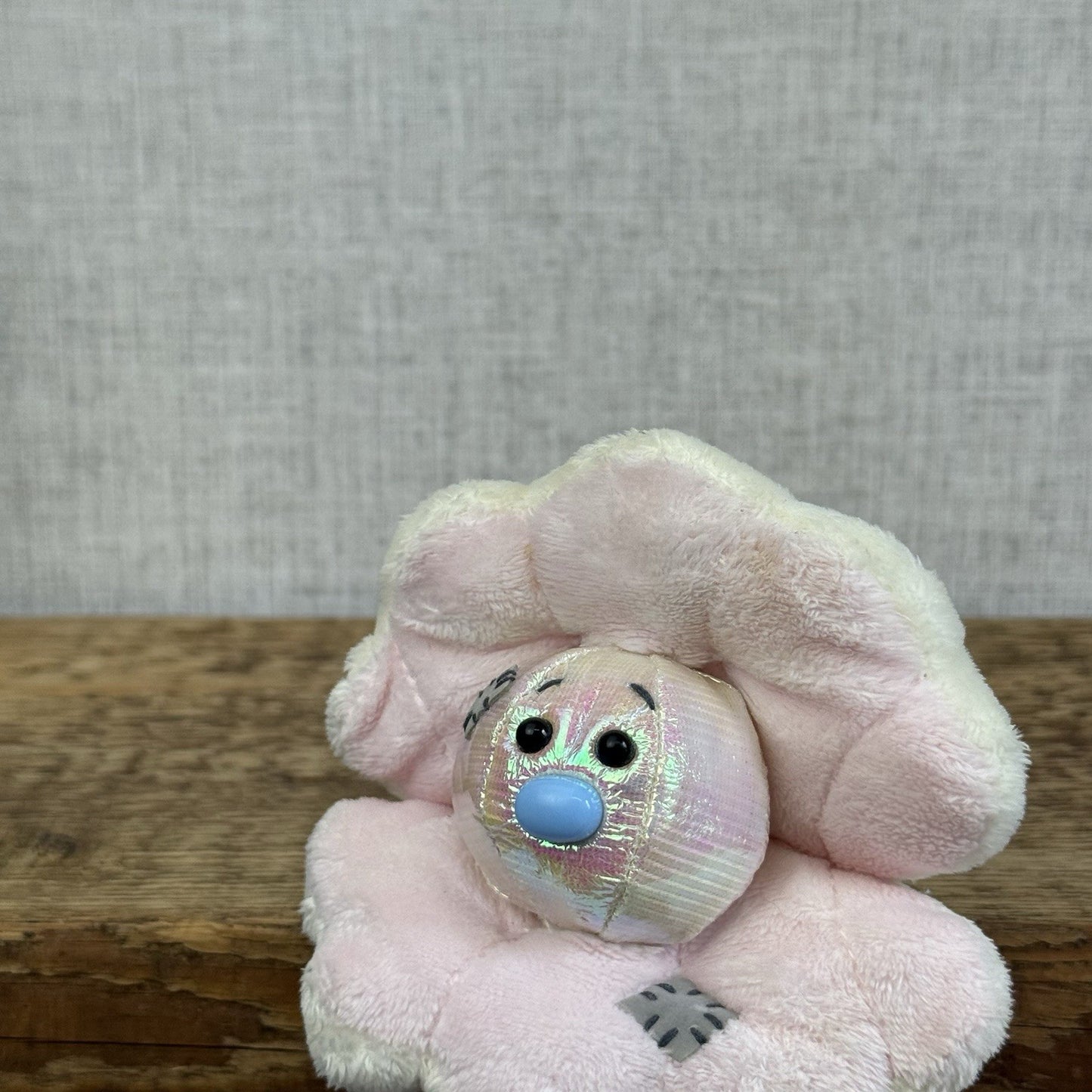 Blue Nose Friends Pandora Clam - Pink Clam Iridescent Details Rare Mini Plush