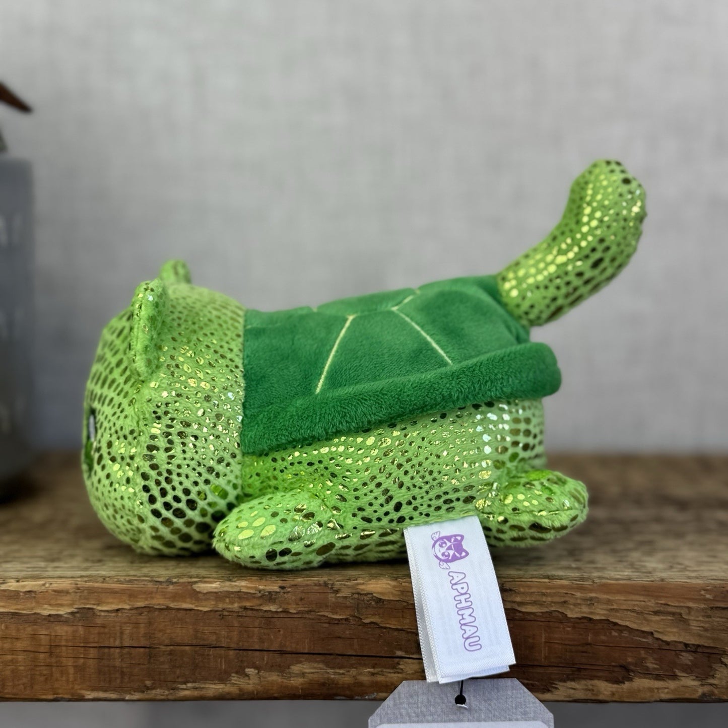 Aphmau MeeMeows - Turtle Plush Green Sparkly Sea Cat Collectible 5"