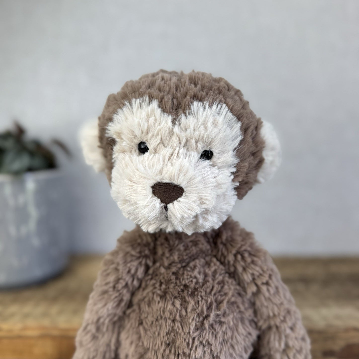 Jellycat Smuffle Monkey - Retired Beanie Monkey Light Brown 14" (#2)
