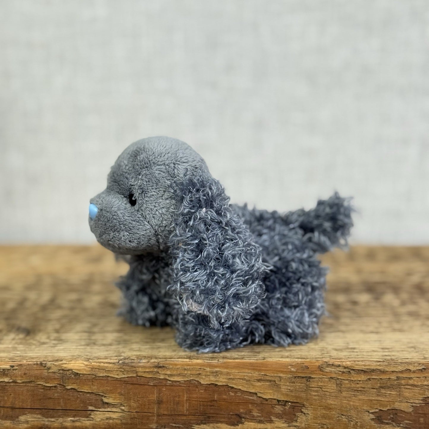 Blue Nose Friends Bixie Cocker Spaniel #113 - Mini Grey Fluffy Beanbag Dog Plush