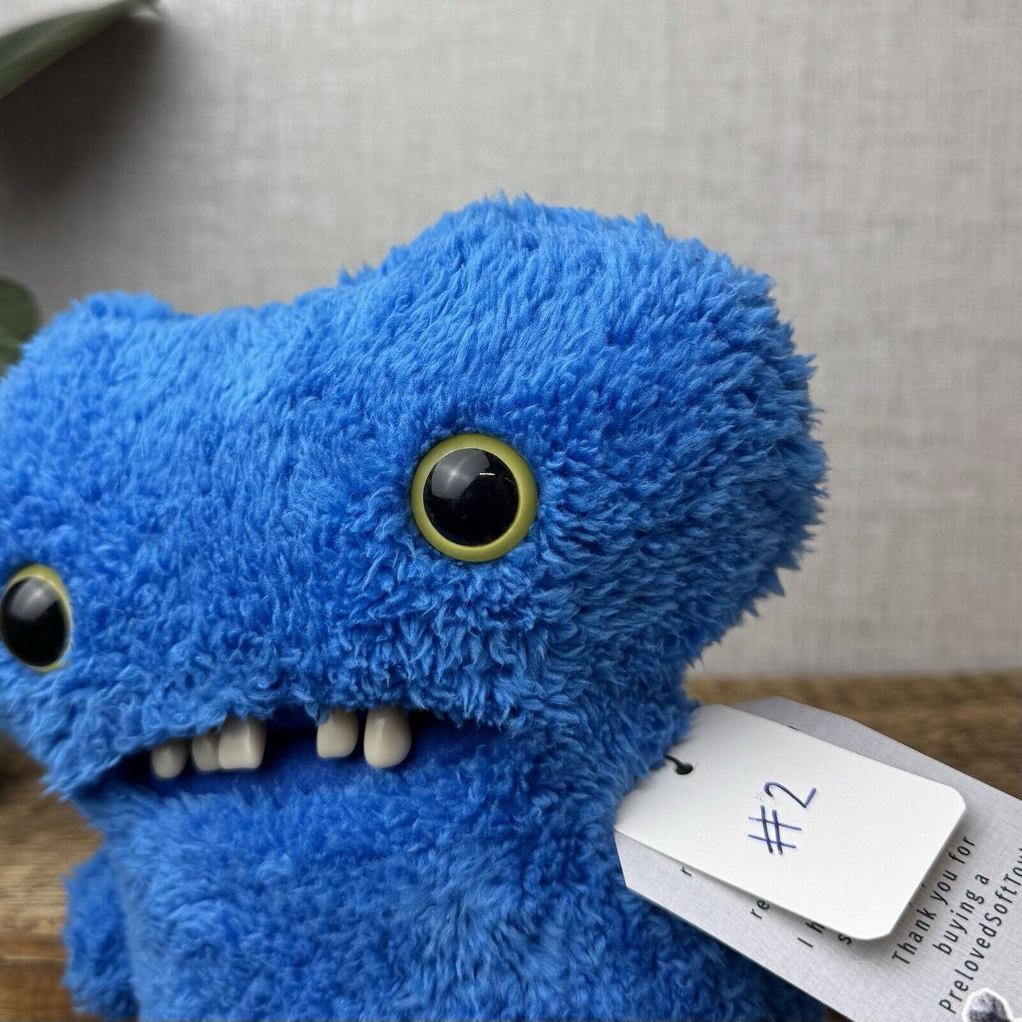 Fuggler Gaptooth McGoo Blue Soft Fluffy Fuggler Snuggler Tooth Funny Ugly (2)